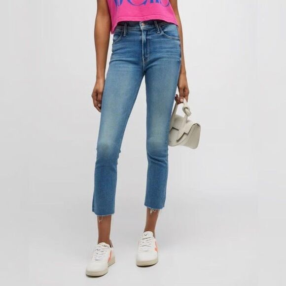 Mother The Mid Rise Dazzler Ankle Fray in Riding the Cliffside Size 27 - Picture 1 of 5